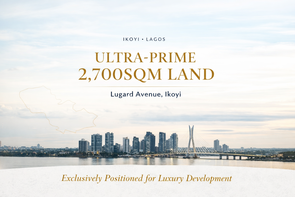Ultra-prime 2,700sqm Land, Luggard Avenue, Ikoyi, Lagos, Mixed-use Land for Sale