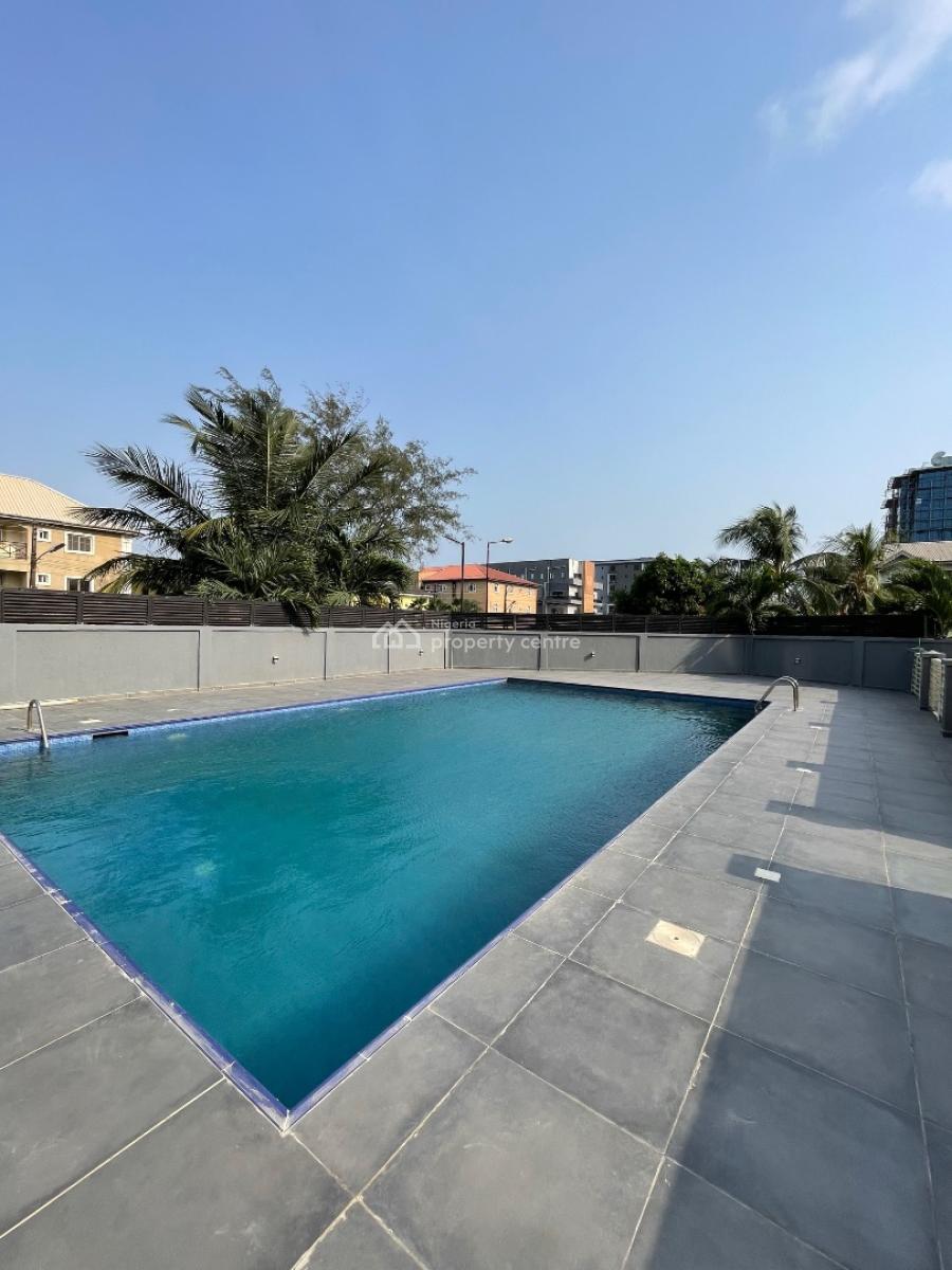 High  End 3 Bedroom Flat with Bq and Pool, Lekki Phase 1, Lekki, Lagos, Flat / Apartment for Rent