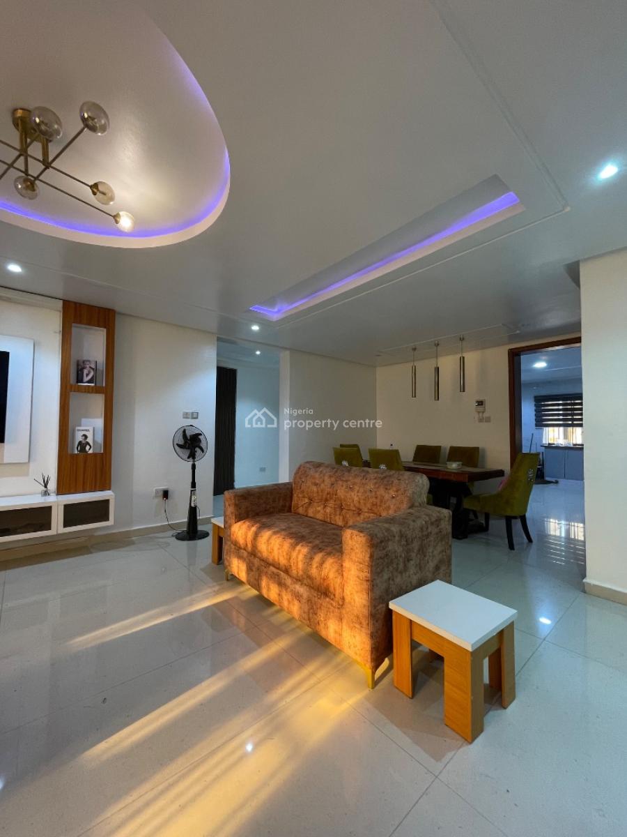 Gorgeous Fully Furnished & Serviced 3 Bedroom Apartment with Bq & Pool, Lekki Phase 1, Lekki, Lagos, Flat / Apartment for Rent