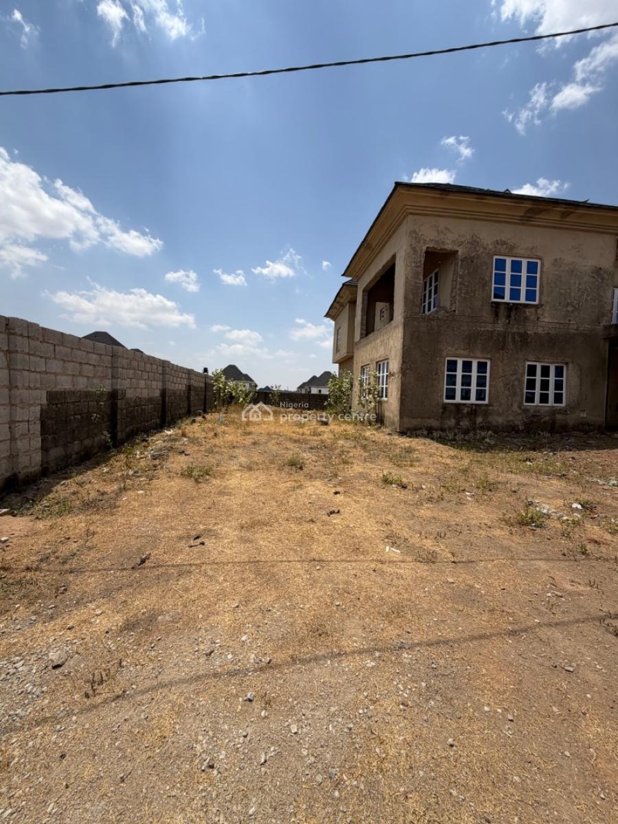 Advanced Carcass 5 Bedroom Sitting on a Massive 800 Sqm Land, Lugbe District, Abuja, Detached Duplex for Sale