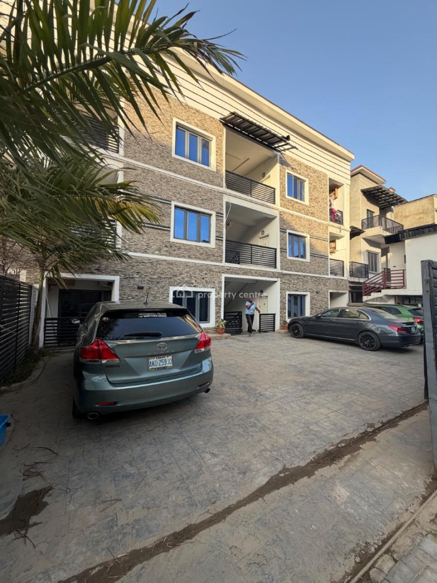 Standard and Serviced Two Bedroom Apartment with 3 Acs, Secured Estate, Guzape District, Abuja, Flat / Apartment for Rent