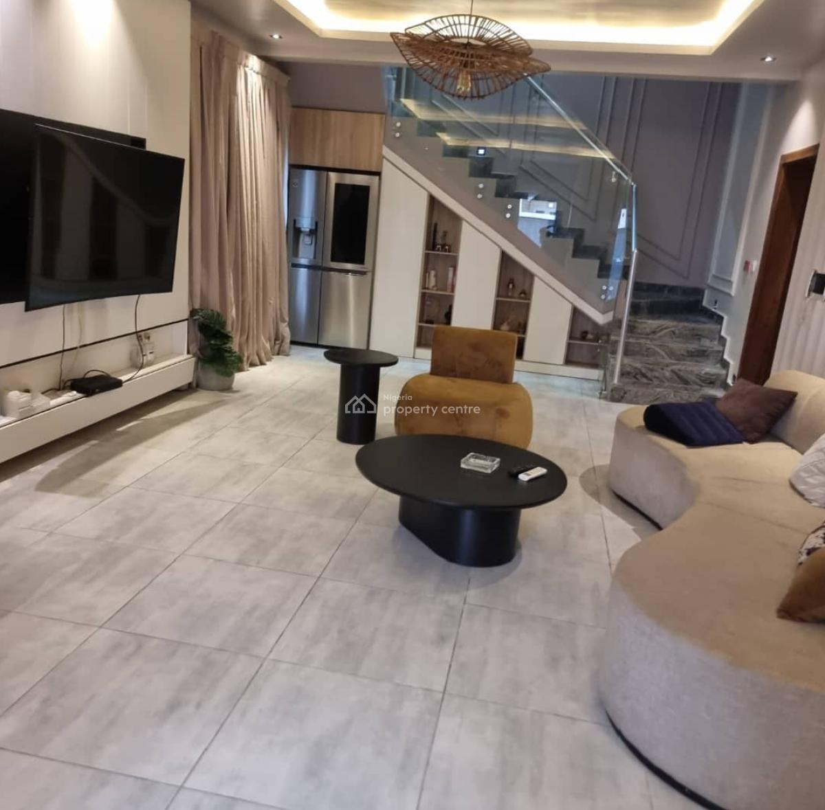 Furnished 4 Bedrom Detach Duplex Hse + Bq, Lovely Gated Environment, Off Admiralty Way, By Access Bank, Lekki 1, Lekki Phase 1, Lekki, Lagos, Detached Duplex for Rent