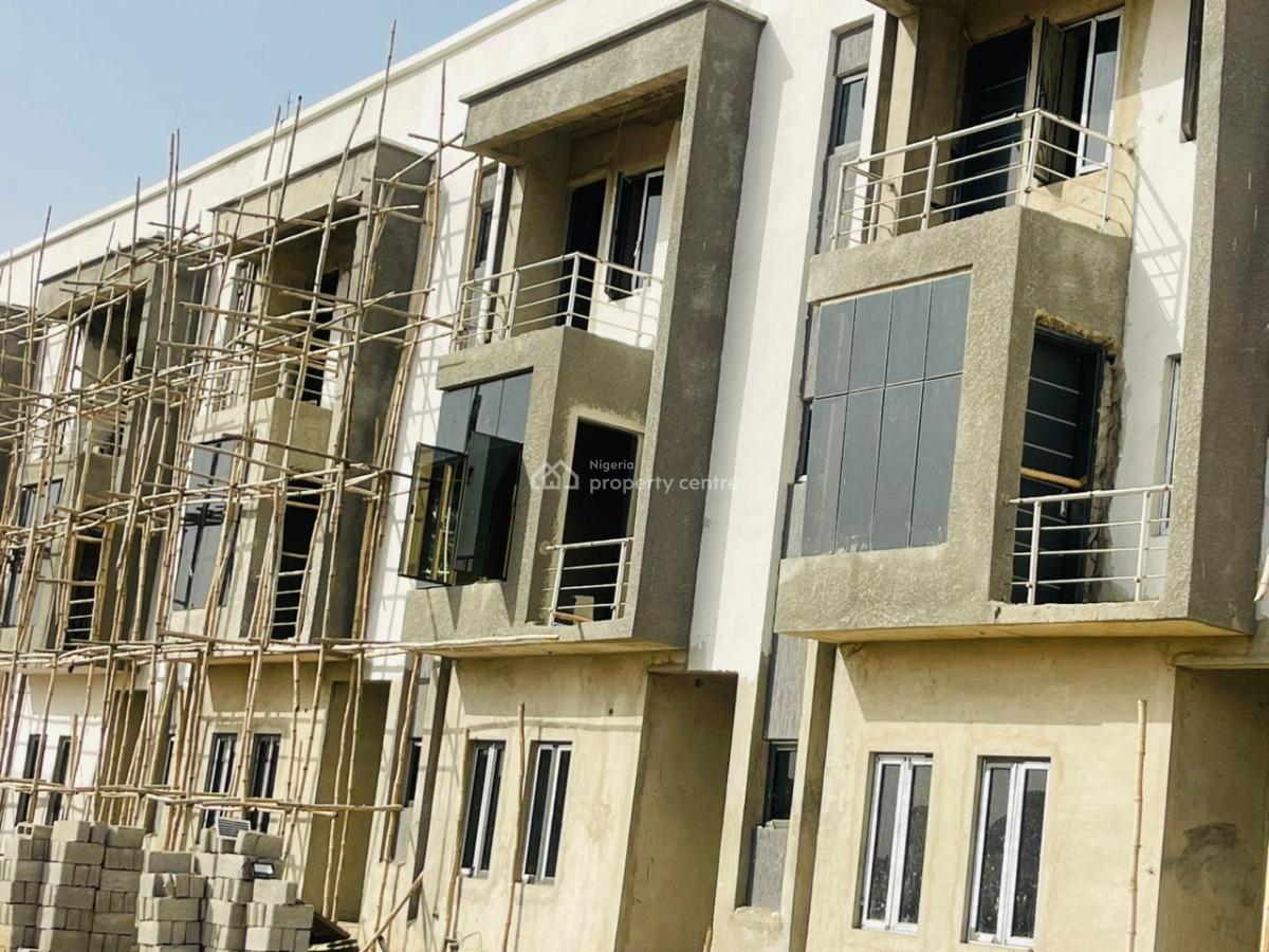 Newly Built Spacious 4 Bedroom Terraces Duplex with Bq, Jahi, Abuja, Terraced Duplex for Sale