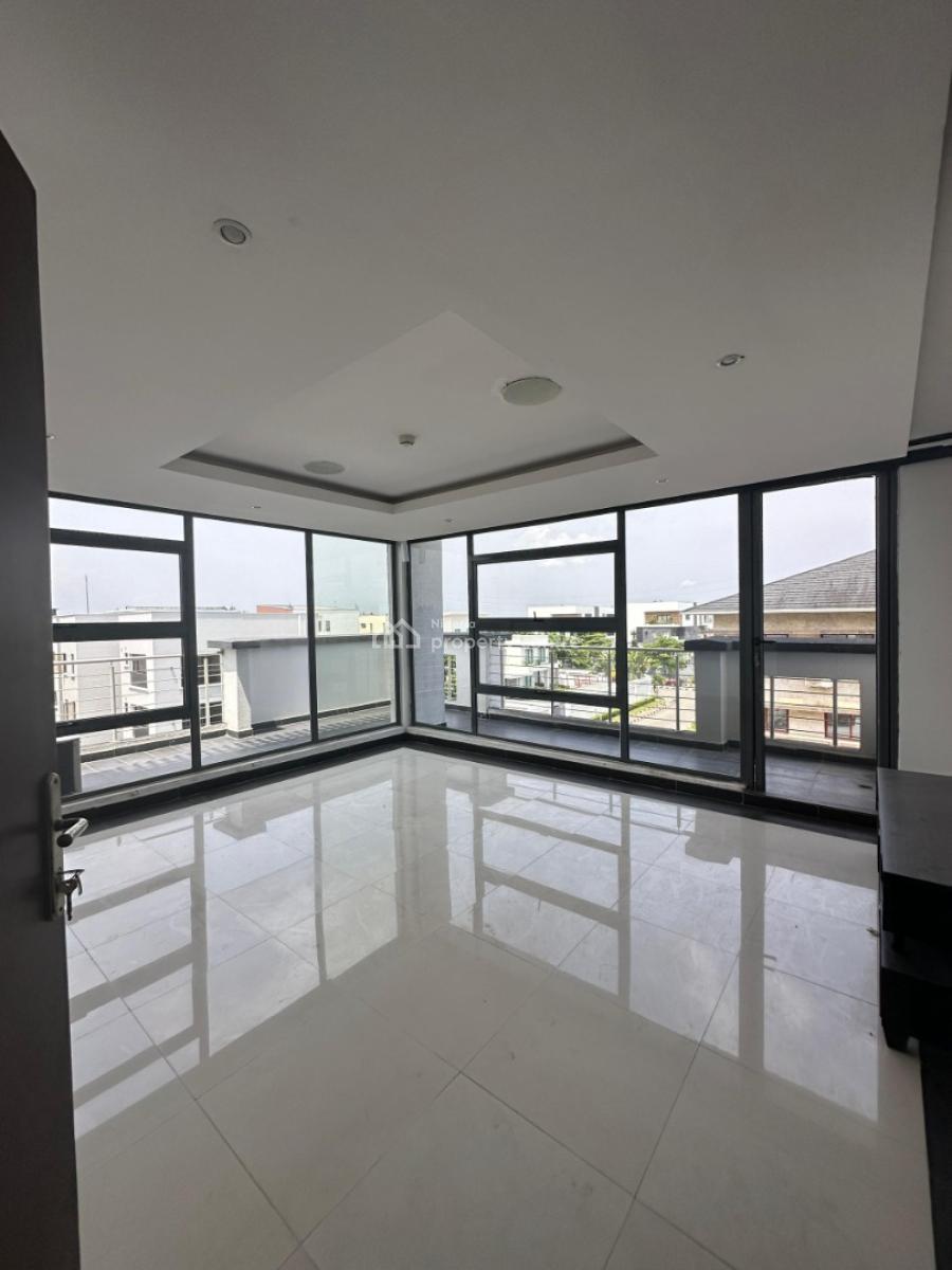 Well Finished Serviced 3 Bedroom Maisonette with a Room Bq, Banana Island, Ikoyi, Lagos, Terraced Duplex for Rent