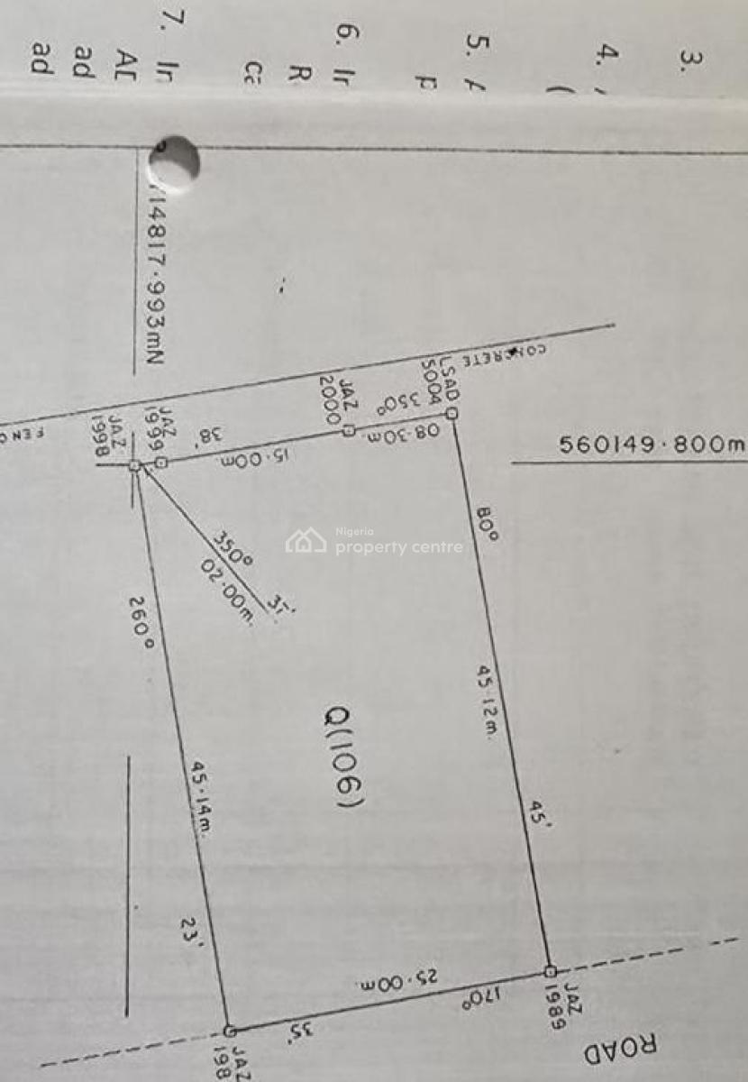Joint Venture Land 1135sqm Vgc Title: Global C of O, Vgc, Lekki, Lagos, Detached Duplex Joint Venture