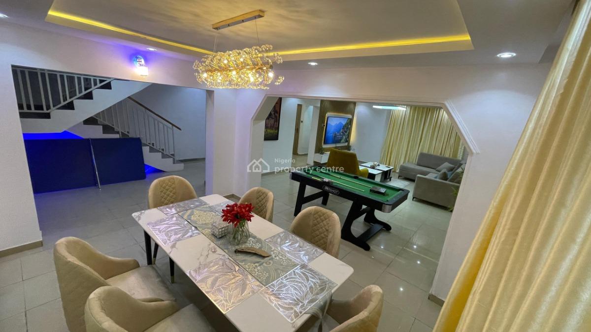Fully Furnished Luxury 4bedrooms Semi Duplex with Spacious Bq in an Es, Lekki Phase 1 Elf Bustop Zenith Bank Lekki Lagos., Lekki, Lagos, Semi-detached Duplex for Rent