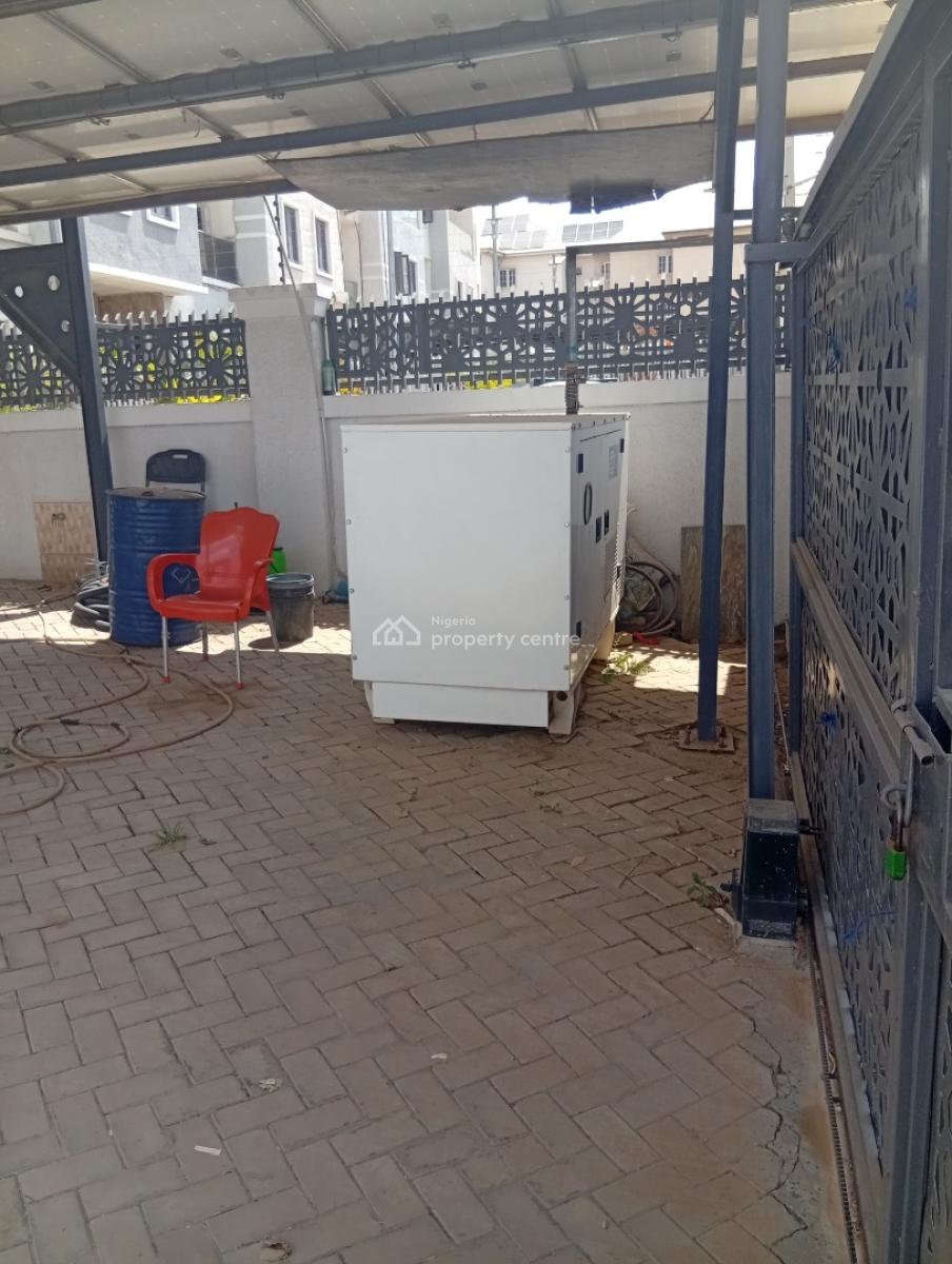 4bedroom Terrace Duplex with Ac, Solar Inverter, Generator,private Gat, Kado Tarred Road, Kado, Abuja, Terraced Duplex for Rent