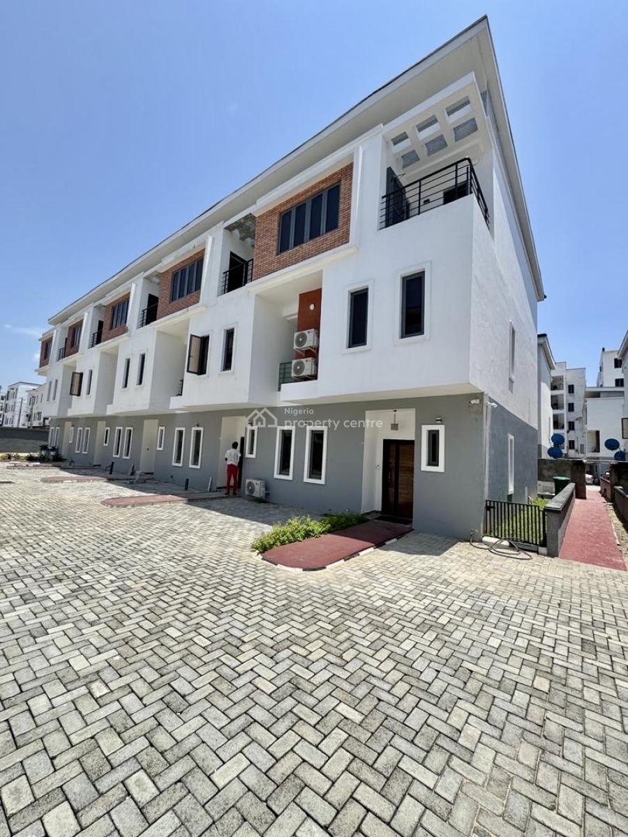 Elegance Is Calling: Comes with a B Q, Off Gbangbala, Ikate, Lekki, Lagos, Terraced Duplex for Rent