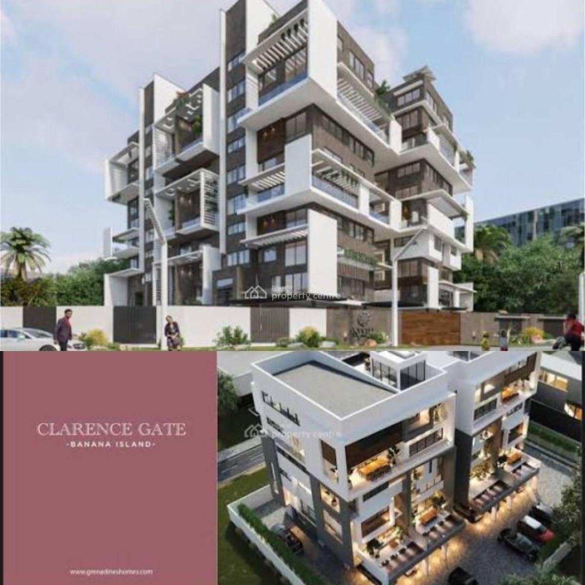 Luxury Built 4 Bedroom Maisonnette with a Room Bq Swimming Pool, Clarence Gate, Banana Island, Ikoyi, Lagos, House for Sale