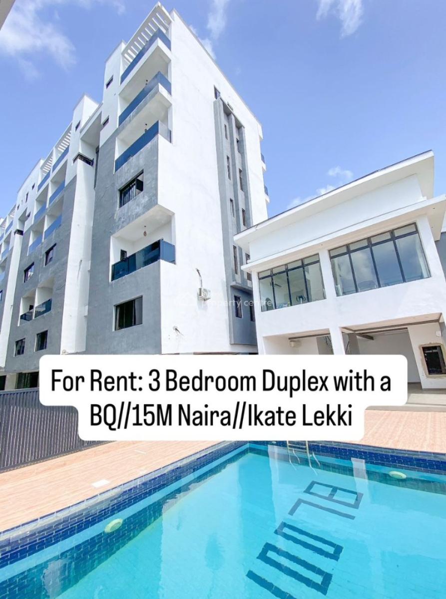 Luxury 3 Bedroom Duplex with Excellent Facility, Ikate, Ikate, Lekki, Lagos, House for Rent