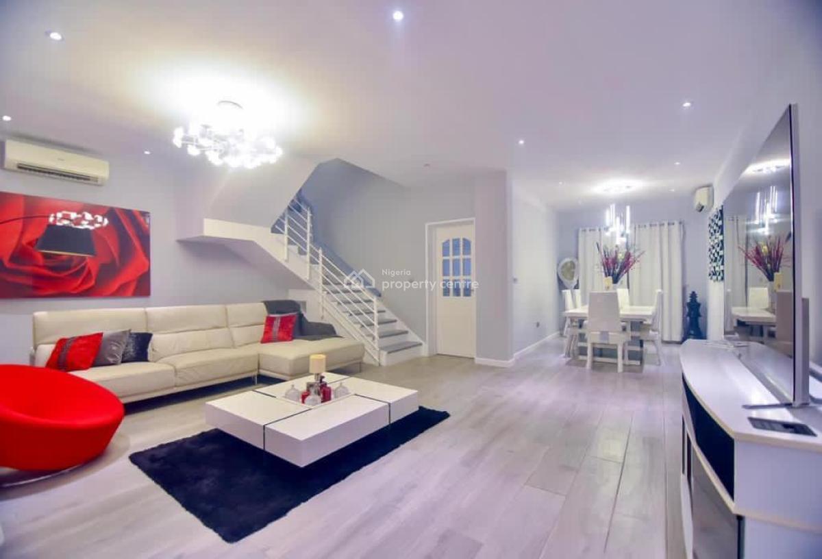 Luxury and Partly Furnished 4-bedroom Terrace Apartment (with Bq), Lekki Phase 1, Lekki, Lagos, Flat / Apartment for Rent