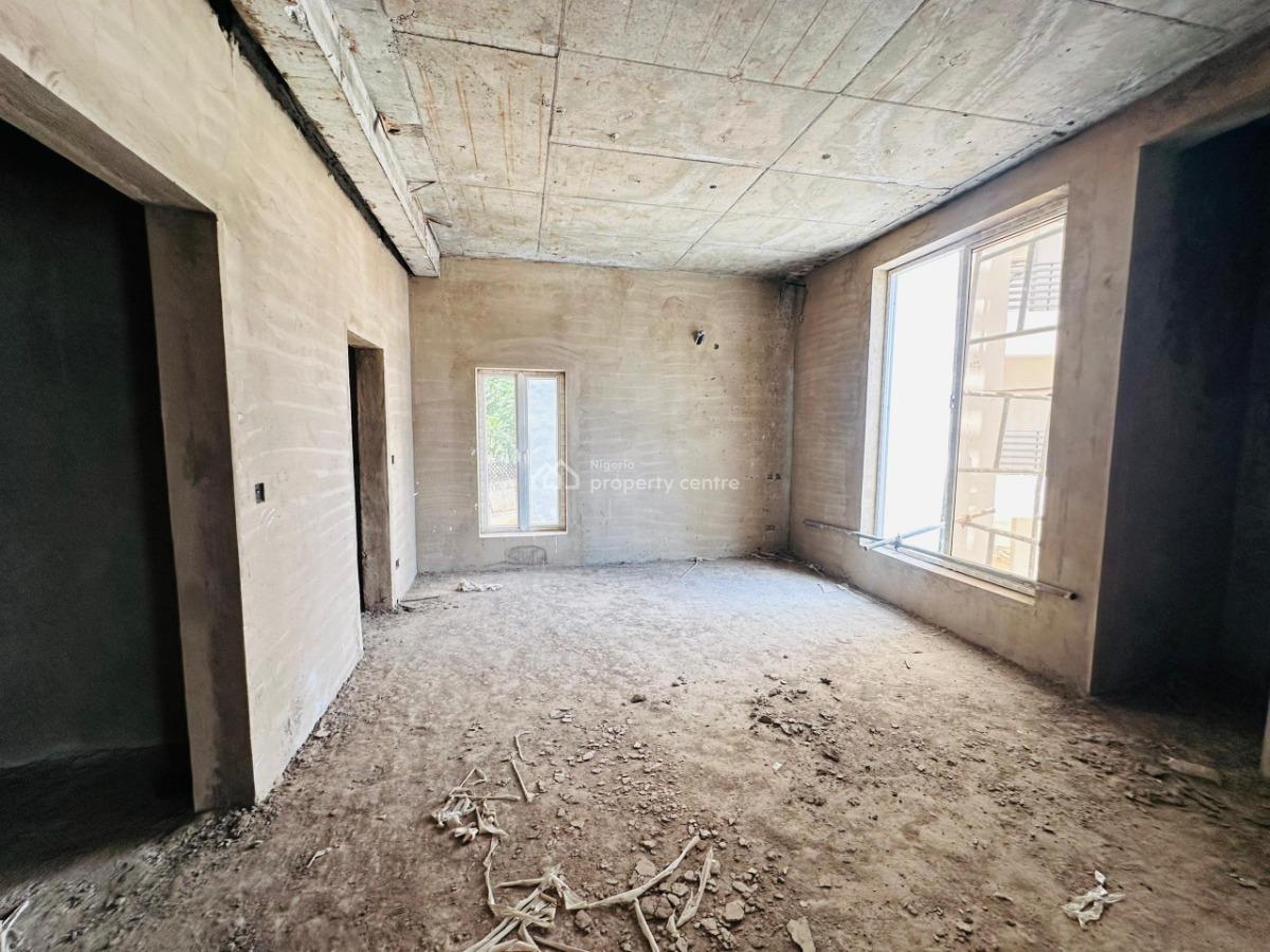 a  New 5-bedroom Detached Duplex + Bq (carcass), Kado, Abuja, Detached Duplex for Sale