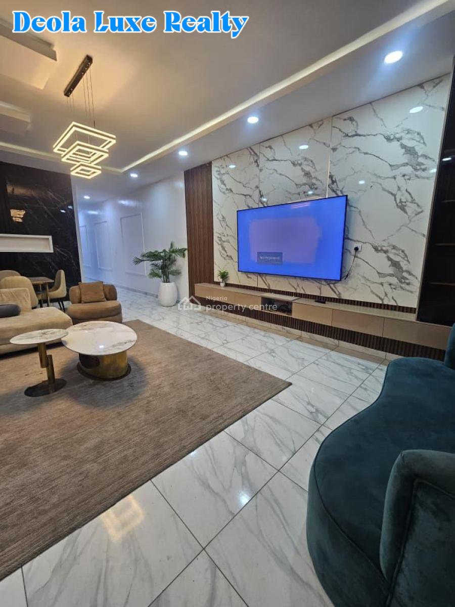 a Luxury Built 4 Bedroom Semi Detached Duplex with Furnitures, Oral Estate, Lekki, Lagos, Detached Duplex for Rent