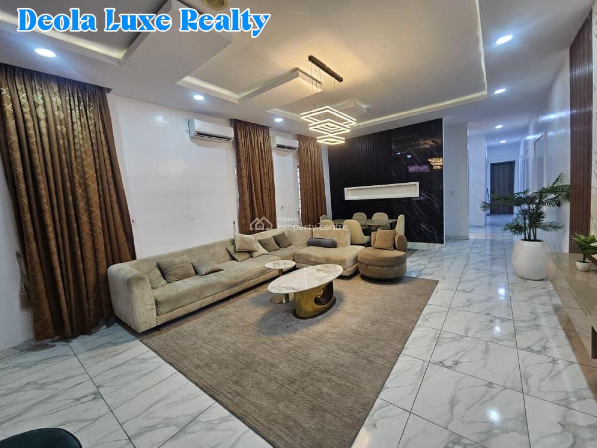 a Luxury Built 4 Bedroom Semi Detached Duplex with Furnitures, Oral Estate, Lekki, Lagos, Detached Duplex for Rent