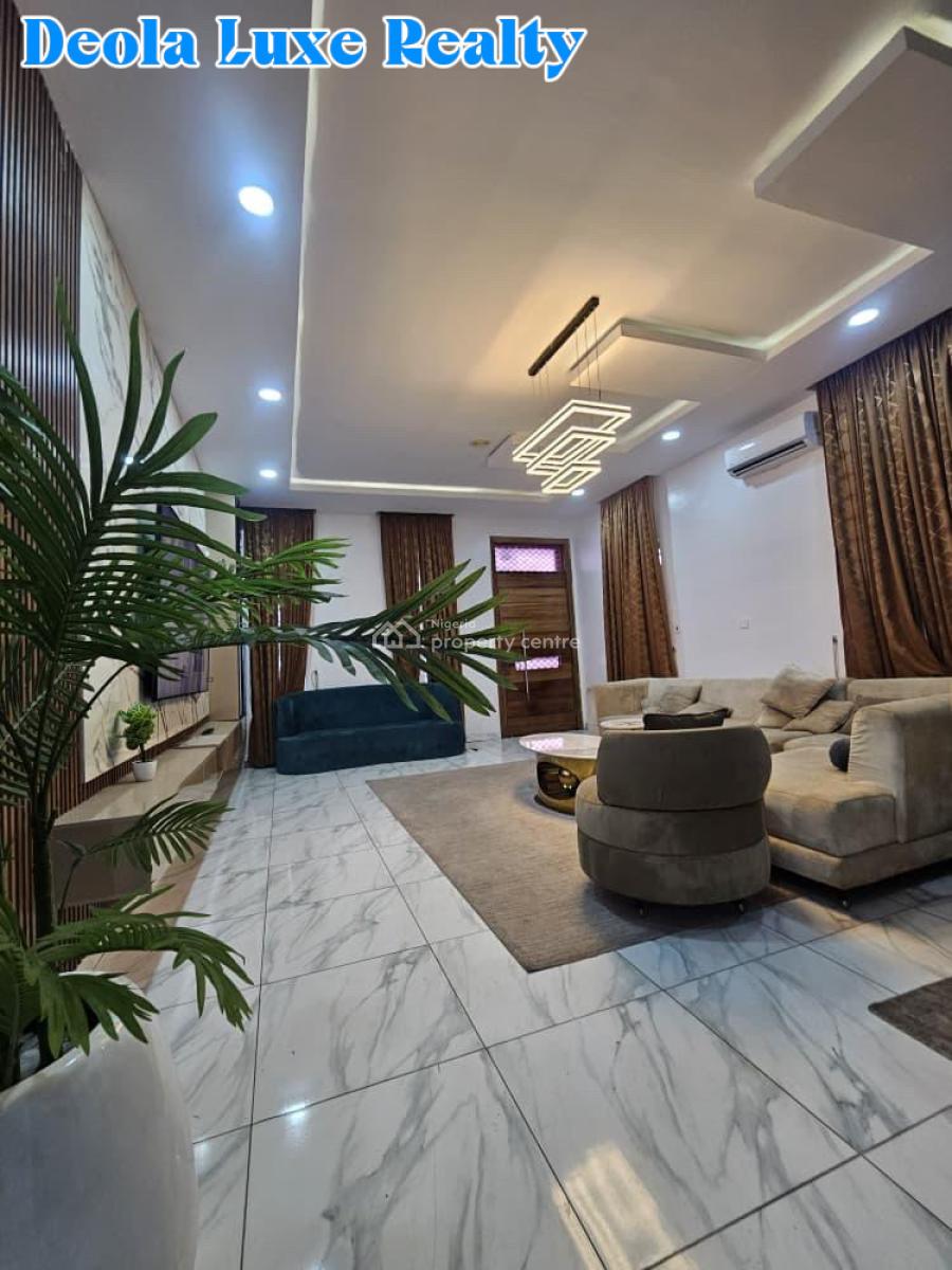 a Luxury Built 4 Bedroom Semi Detached Duplex with Furnitures, Oral Estate, Lekki, Lagos, Detached Duplex for Rent