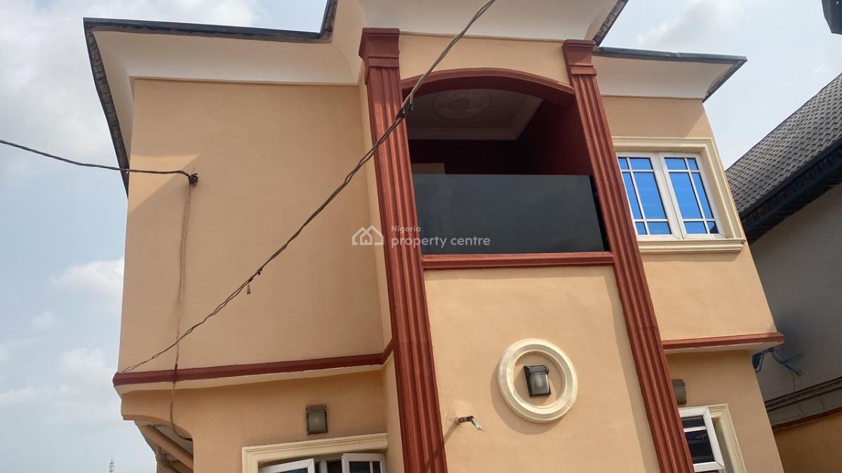 4 Solid Unit of 3 Bedroom Flat  Well Finished with No Need of Renovati, Hammadiya Ojokoro Abule Egba Lagos, Abule Egba, Agege, Lagos, Block of Flats for Sale