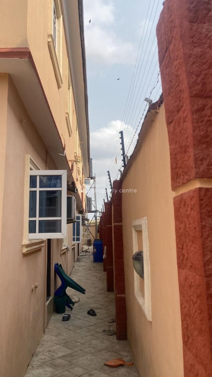 4 Solid Unit of 3 Bedroom Flat  Well Finished with No Need of Renovati, Hammadiya Ojokoro Abule Egba Lagos, Abule Egba, Agege, Lagos, Block of Flats for Sale
