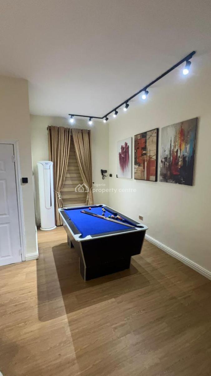 Fully Furnished 4 Bedroom Semi Detached Duplex with Bq and a Swimming, Agungi, Lekki, Lagos, Semi-detached Duplex for Rent