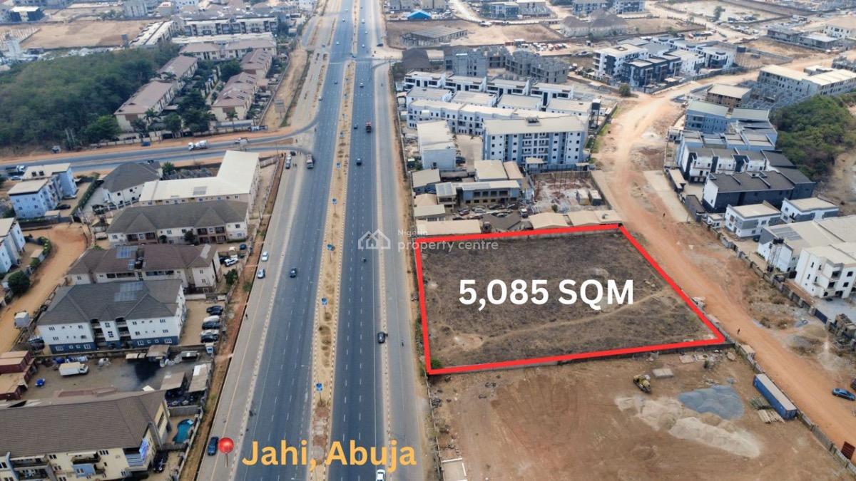 Beautiful & Plain 5085 Sqm Residential Plot, Cofo , Tarred Access Road, Jahi Close to Living Faith Church, Secured Neighborhood, Jahi, Abuja, Residential Land for Sale
