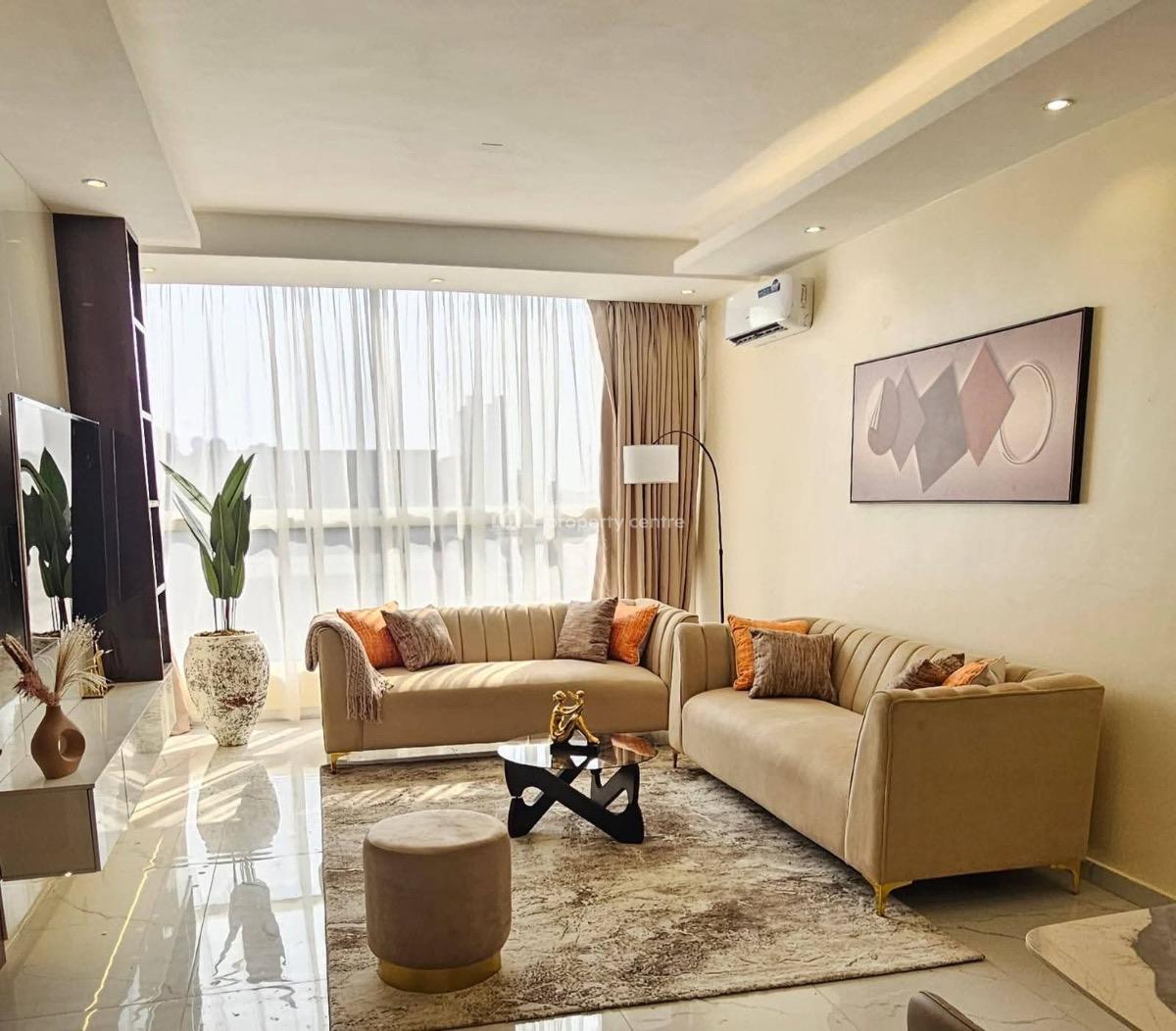 Well and Nice Furnished 3 Bedroom Apartment 4th Floor, Off Ajose Adeogun Behind Zenith Bank, Victoria Island (vi), Lagos, Flat / Apartment for Rent