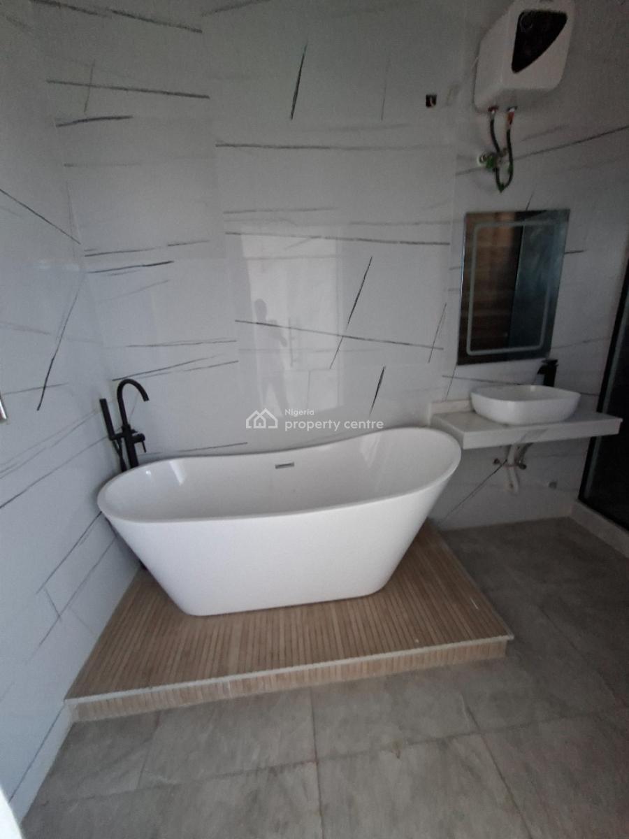 Newly Built 4besroom Semi Detached Duplex with Bq & Pool, Chevron Alternative in an Eatate, Lekki, Lagos, Semi-detached Duplex for Sale