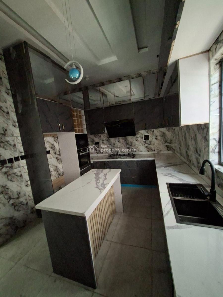 Newly Built 4besroom Semi Detached Duplex with Bq & Pool, Chevron Alternative in an Eatate, Lekki, Lagos, Semi-detached Duplex for Sale