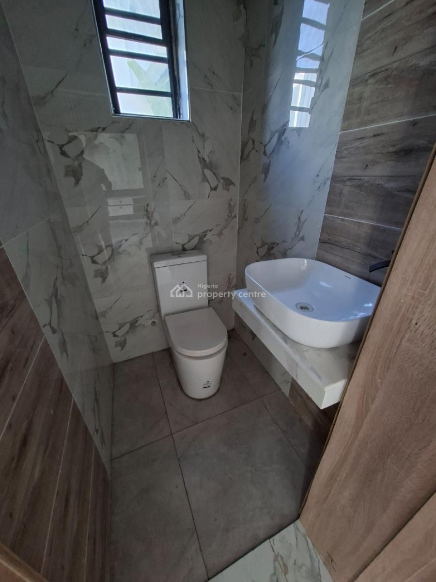 Newly Built 4besroom Semi Detached Duplex with Bq & Pool, Chevron Alternative in an Eatate, Lekki, Lagos, Semi-detached Duplex for Sale