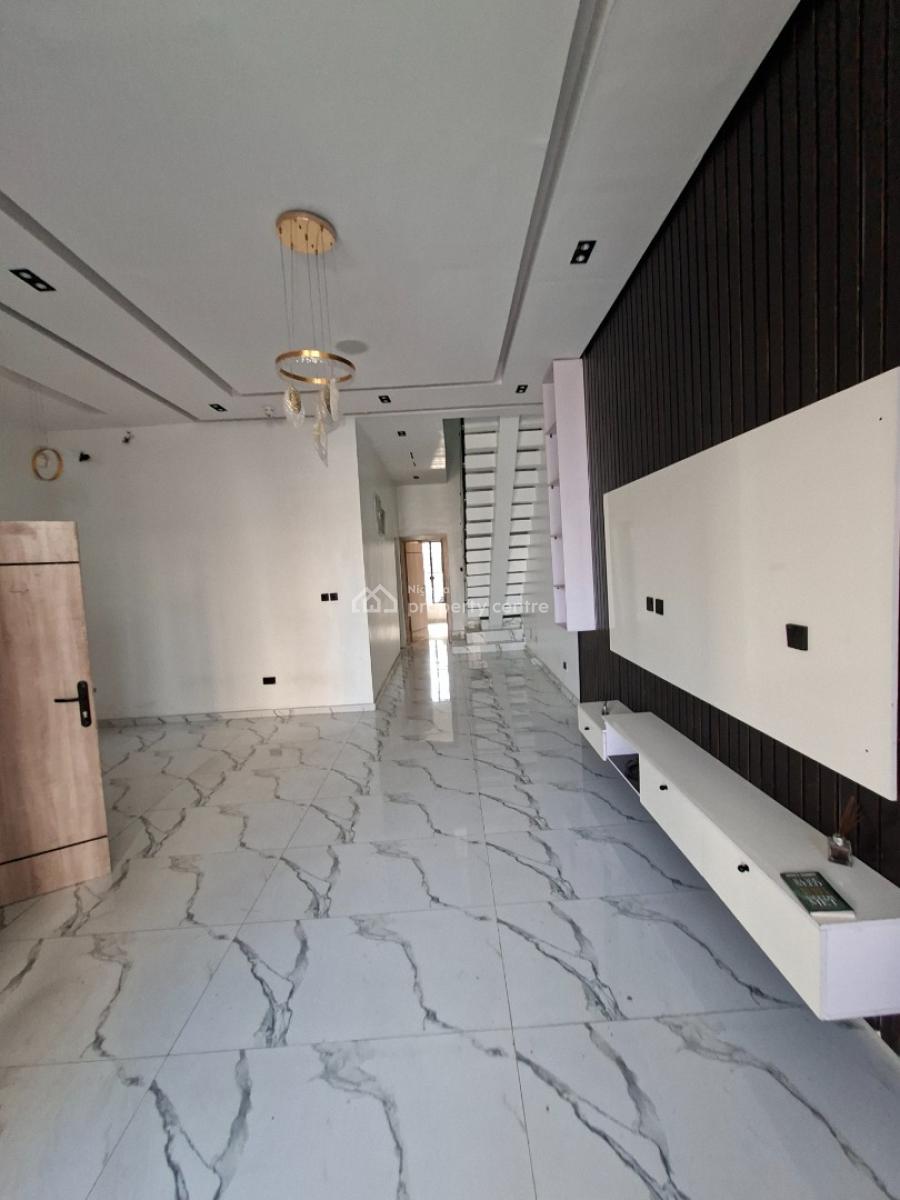 Newly Built 4besroom Semi Detached Duplex with Bq & Pool, Chevron Alternative in an Eatate, Lekki, Lagos, Semi-detached Duplex for Sale