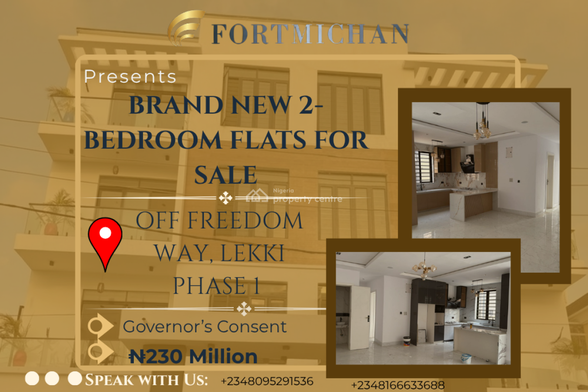 Brand New 2-bedroom Apartments, Off Freedom Way, Lekki Phase 1, Lekki, Lagos, Flat / Apartment for Sale