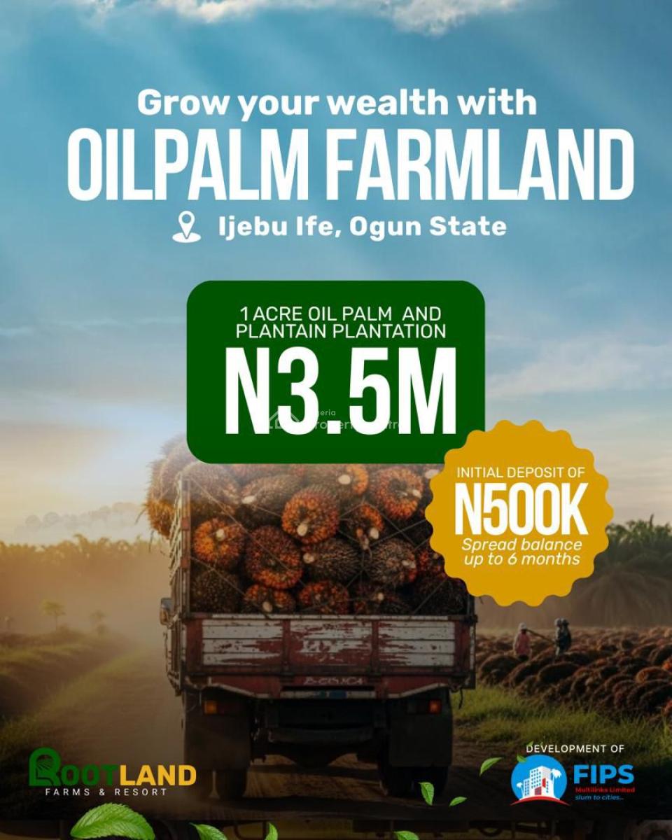 Agriculture Farm Land, Rootland Farms and Resort, Ijebu Ode, Ogun, Mixed-use Land for Sale