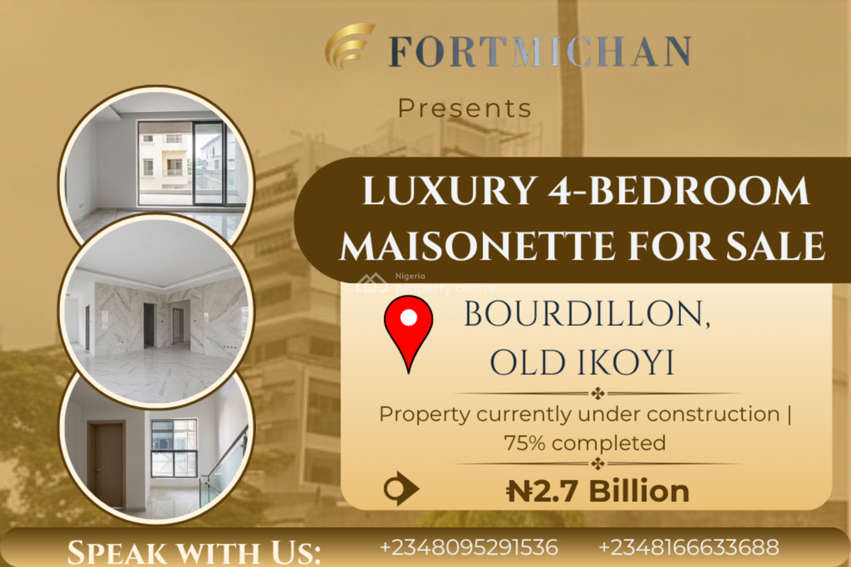 Luxury 4-bedroom Maisonette, Bourdillon, Old Ikoyi, Ikoyi, Lagos, Terraced Duplex for Sale