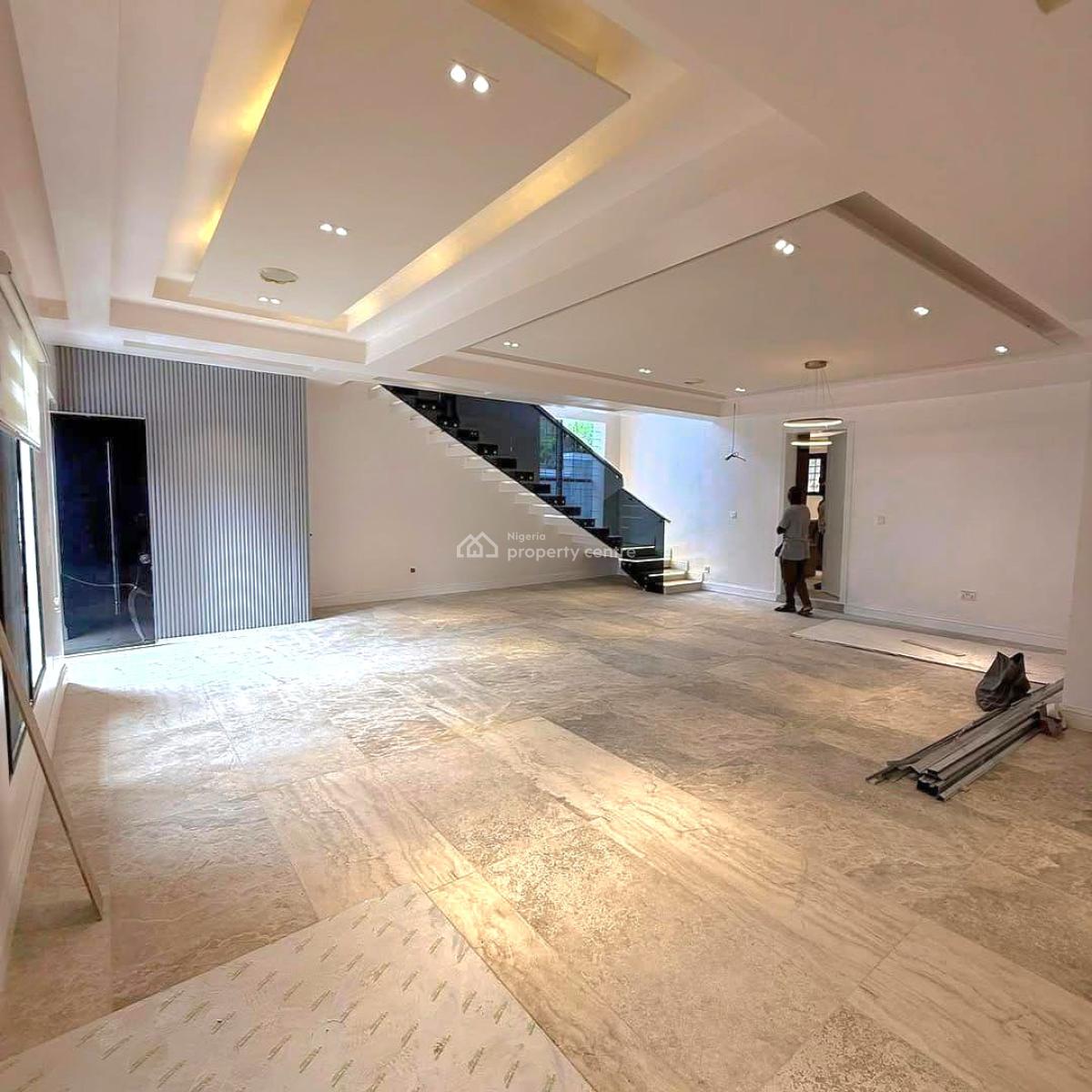 Luxury 5-bedroom Gated Semi-detached Duplex (corner Piece), Guzape District, Abuja, Semi-detached Duplex for Sale