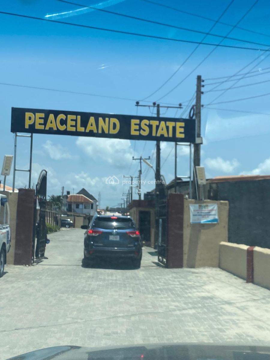 Half Plot of Fenced and Gated Land at Peaceland Estate Majek Sangotedo, Peaceland Estate Sangotedo, Sangotedo, Ajah, Lagos, Residential Land for Sale