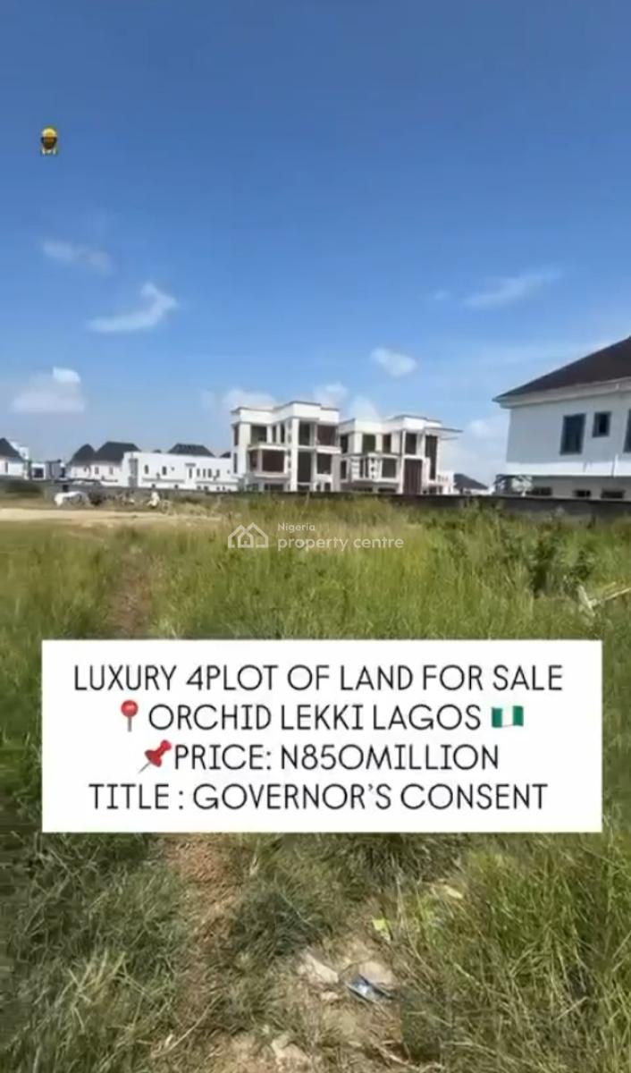 Discounted Orchid 4plots of Governors Consent Land, Orchid, Lekki, Lagos, Land for Sale
