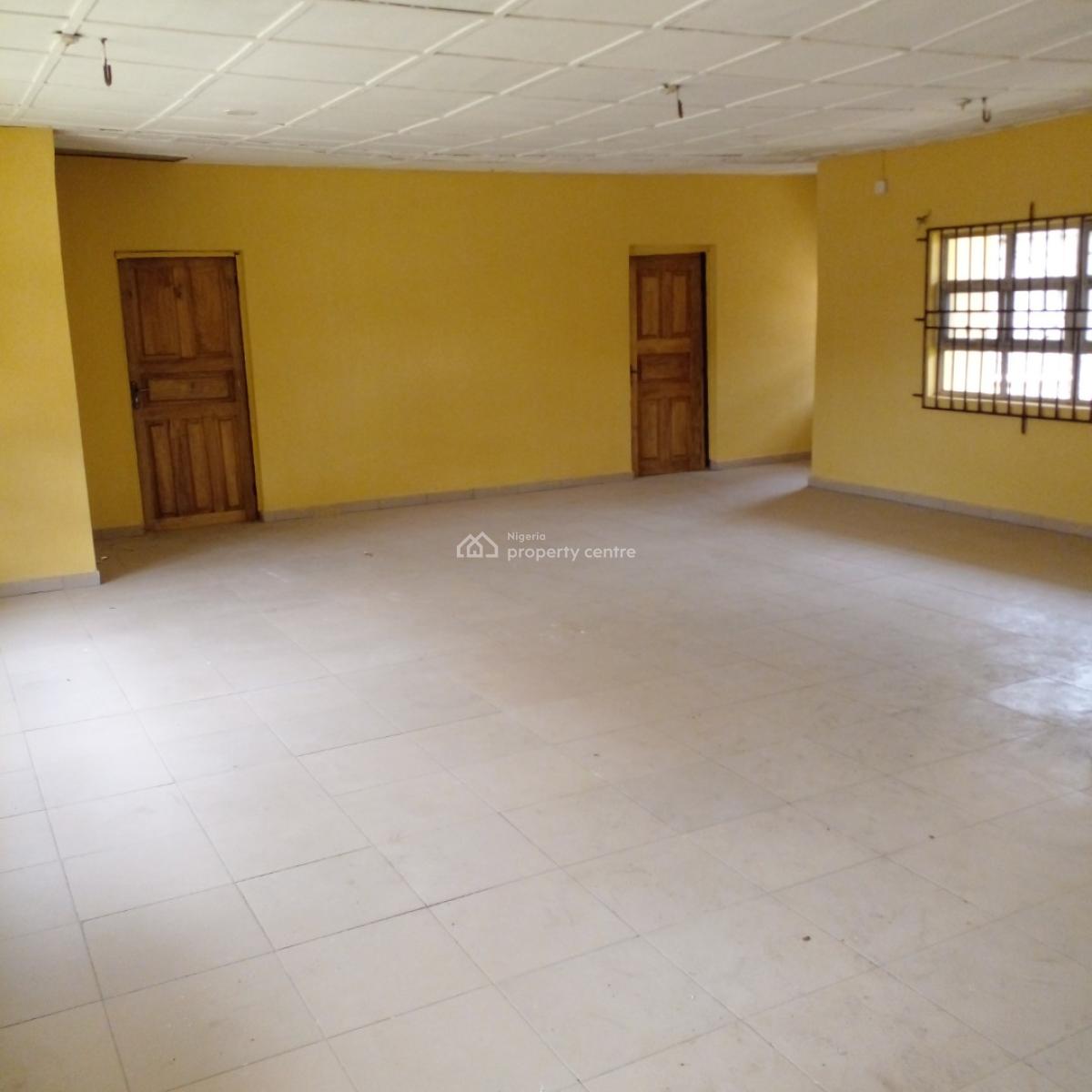 Fenced and Gated House  with Big Compound Suitable for Business Use, Shobaloju Close, T-junction, Oloja Estate, Epe, Lagos, Detached Bungalow for Rent