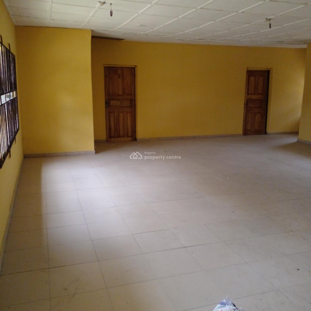 Fenced and Gated House  with Big Compound Suitable for Business Use, Shobaloju Close, T-junction, Oloja Estate, Epe, Lagos, Detached Bungalow for Rent
