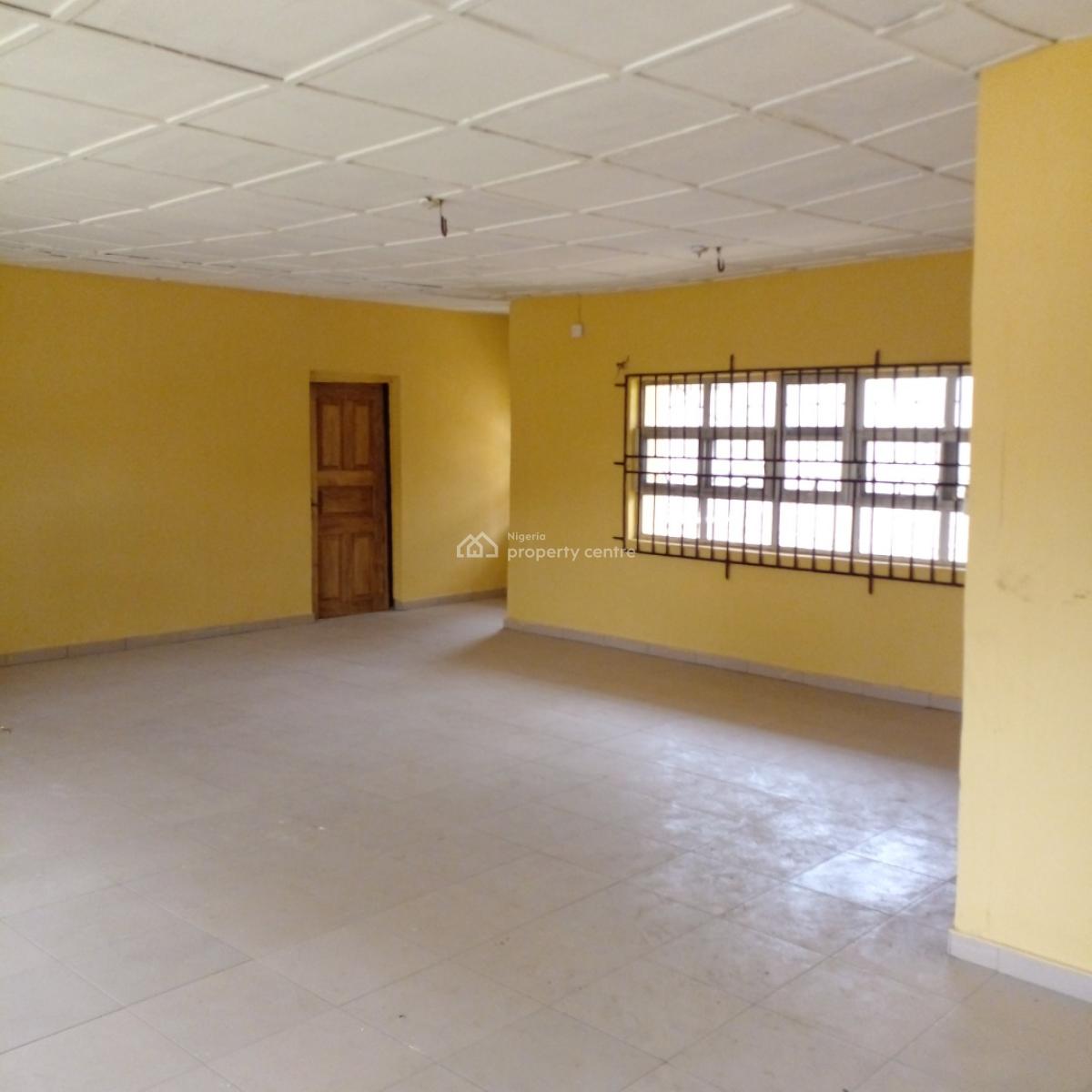 Fenced and Gated House  with Big Compound Suitable for Business Use, Shobaloju Close, T-junction, Oloja Estate, Epe, Lagos, Detached Bungalow for Rent
