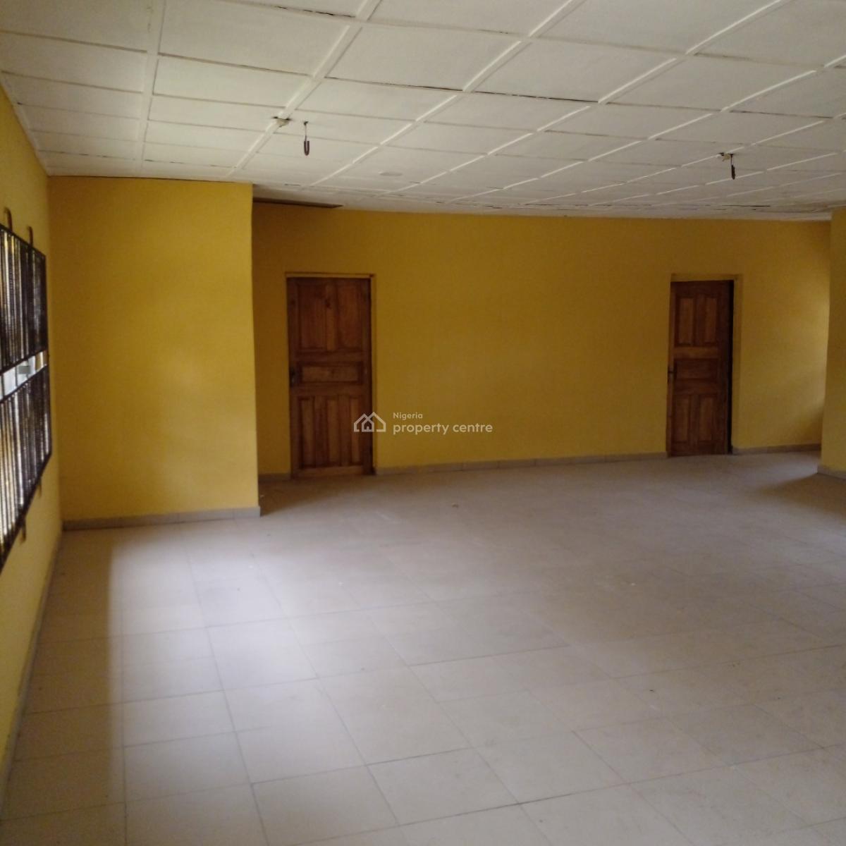 Fenced and Gated House  with Big Compound Suitable for Business Use, Shobaloju Close, T-junction, Oloja Estate, Epe, Lagos, Detached Bungalow for Rent