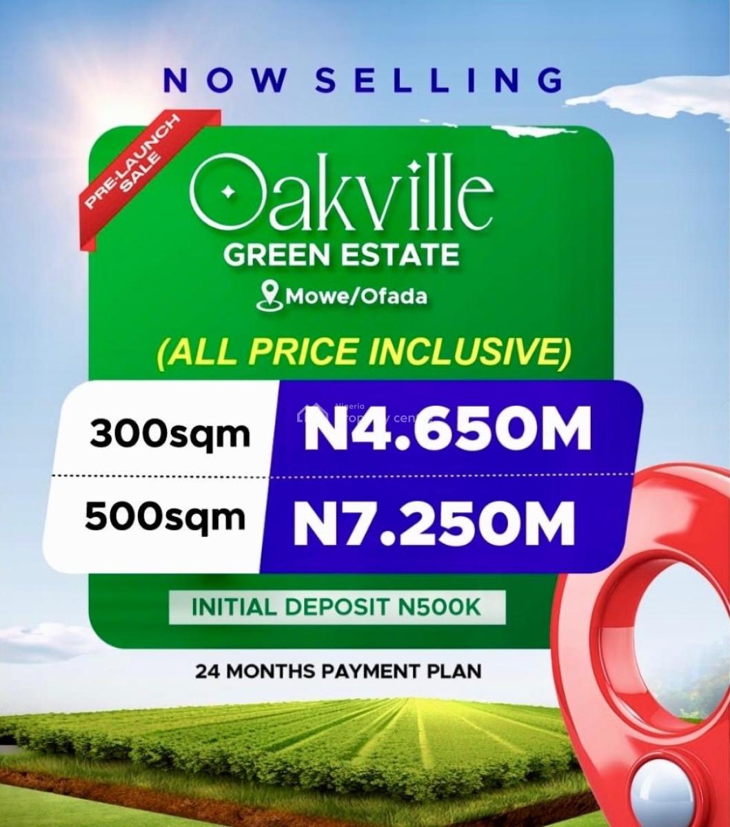 Land, 24 Months No Interest, Mowe Ofada, Ogun, Residential Land for Sale