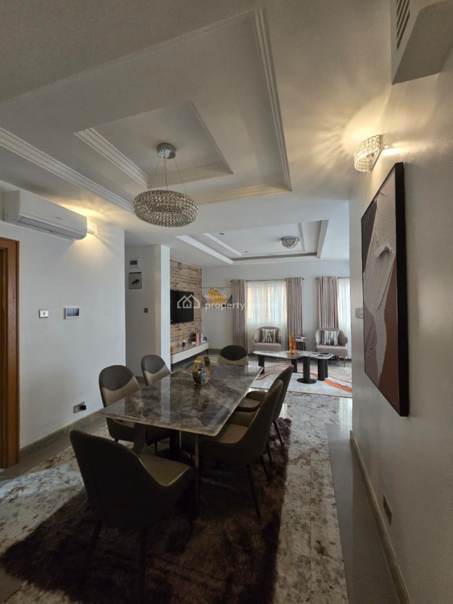 Well Finished Furnished and Serviced 4 Bedroom Terrace with a Room Bq, Off Bourdillon, Old Ikoyi, Ikoyi, Lagos, Terraced Duplex for Rent