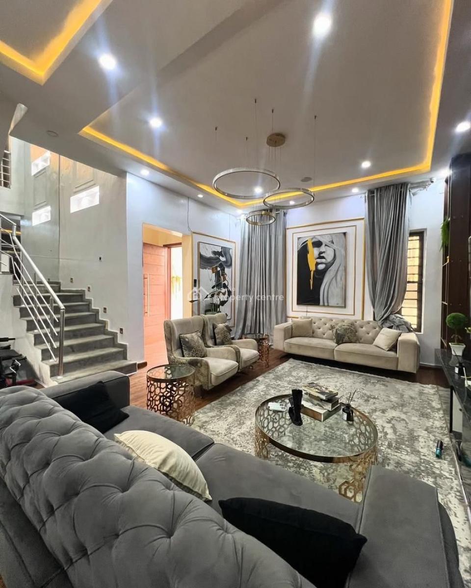 Fully Furnished Beautiful Built 4 Bedroom Semi Detached Duplex, Chevron, Lekki, Lekki, Lagos, Semi-detached Duplex for Rent