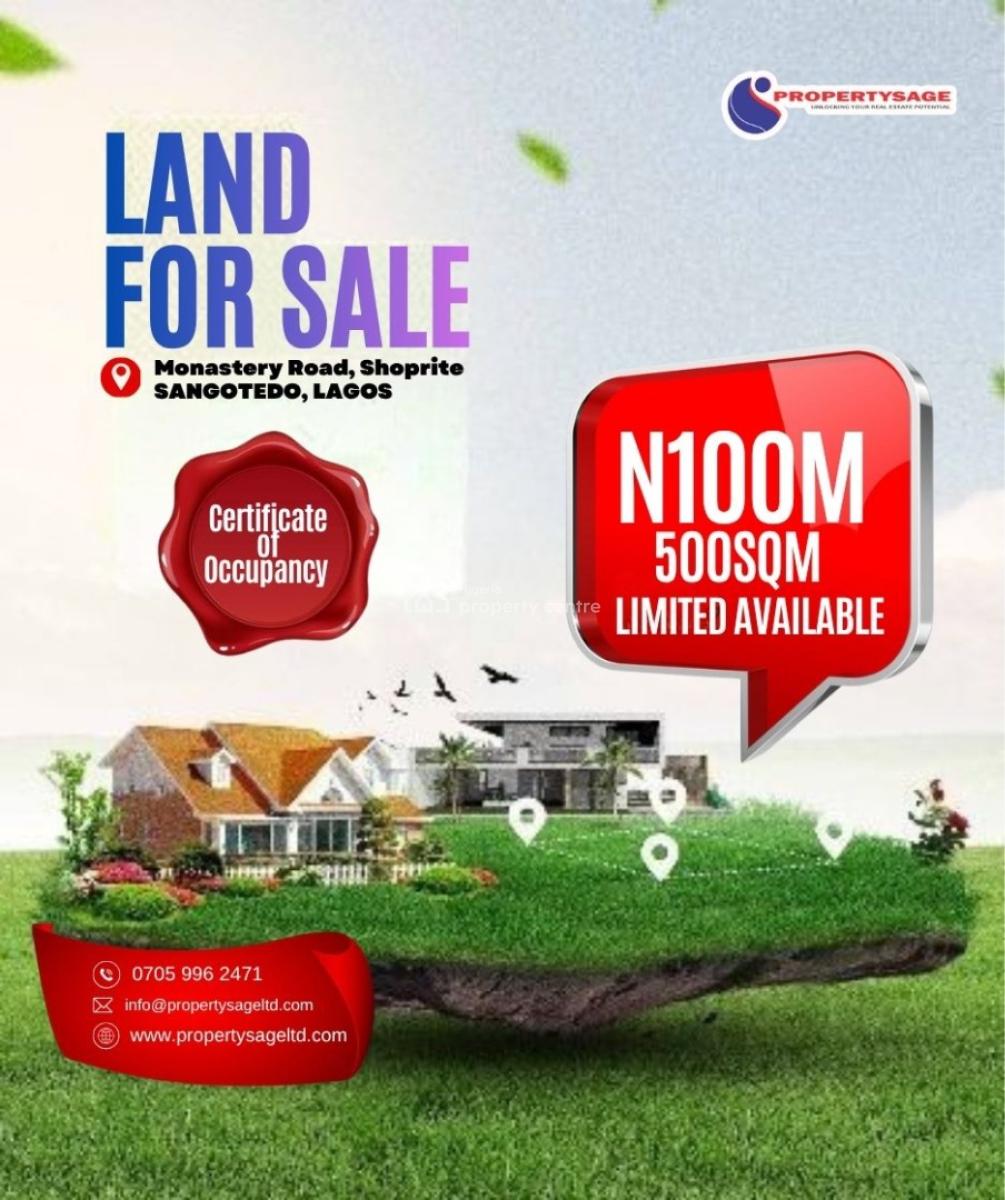 Land in Prime Opportunity in Sangotedo, Off Monastery Road, Sangotedo, Ajah, Lagos, Mixed-use Land for Sale