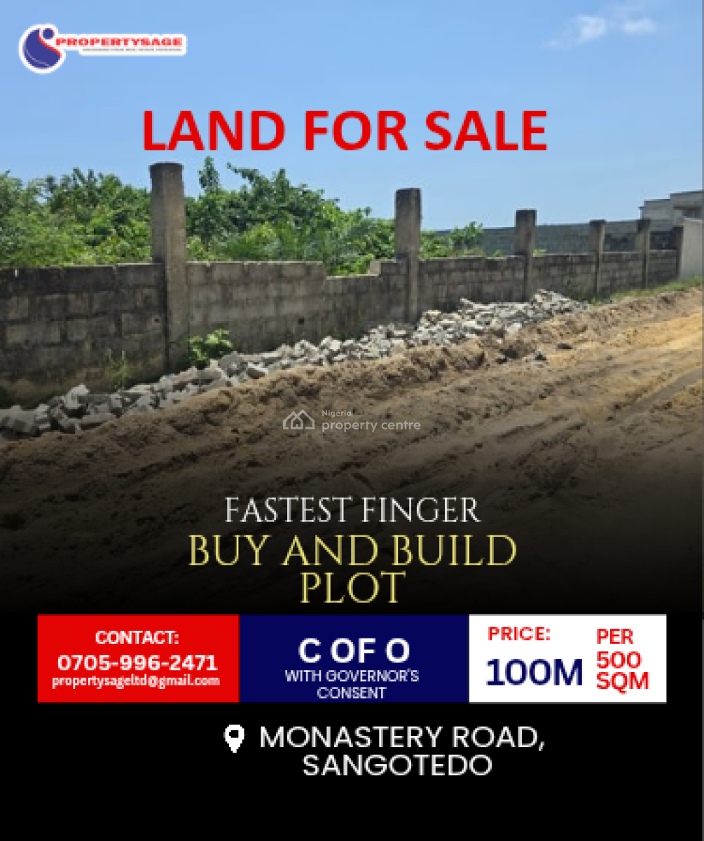 Land in Prime Opportunity in Sangotedo, Off Monastery Road, Sangotedo, Ajah, Lagos, Mixed-use Land for Sale