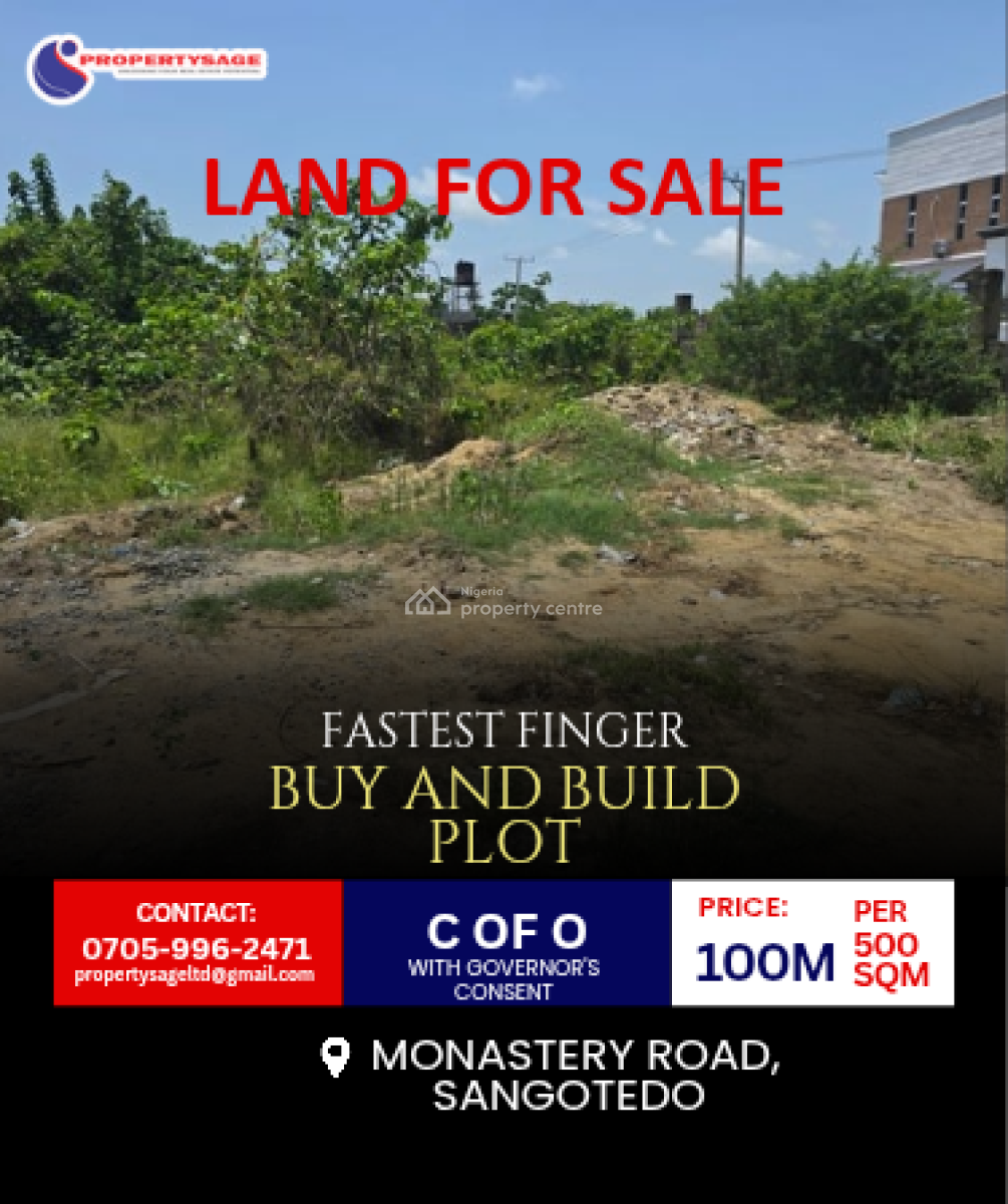 Land in Prime Opportunity in Sangotedo, Off Monastery Road, Sangotedo, Ajah, Lagos, Mixed-use Land for Sale