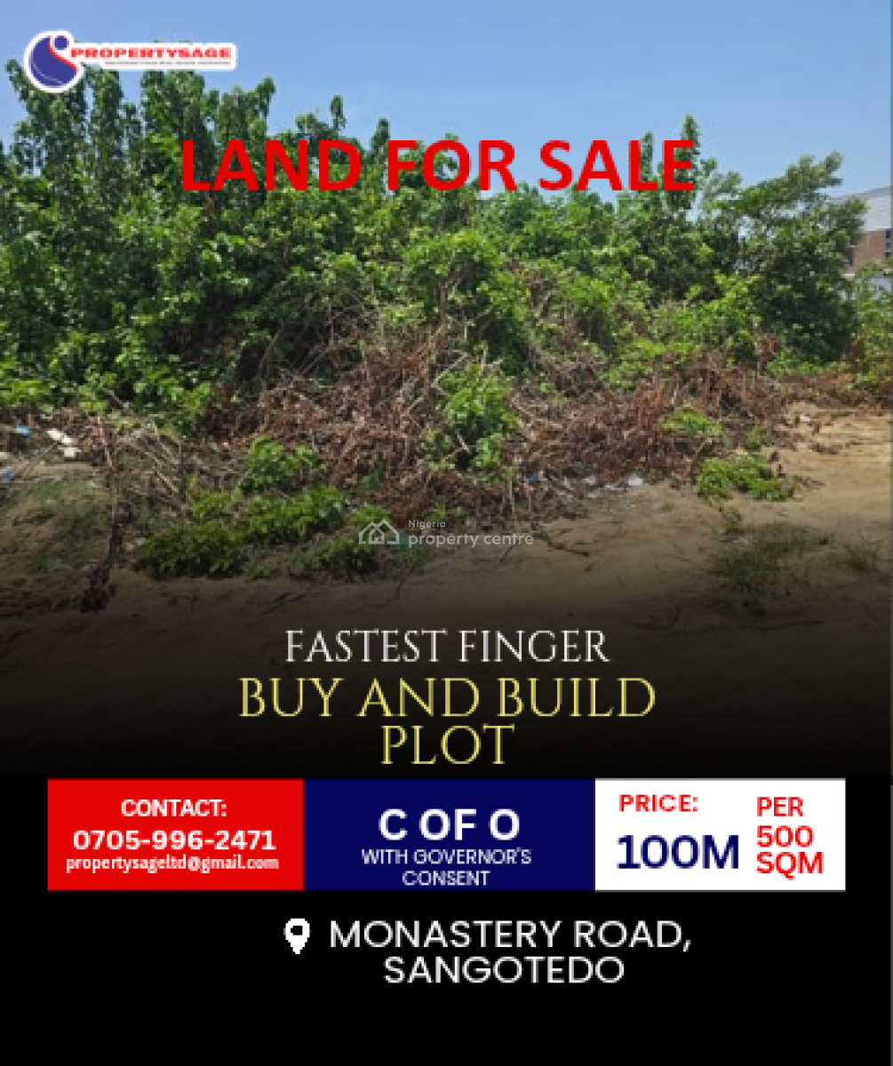 Land in Prime Opportunity in Sangotedo, Off Monastery Road, Sangotedo, Ajah, Lagos, Mixed-use Land for Sale