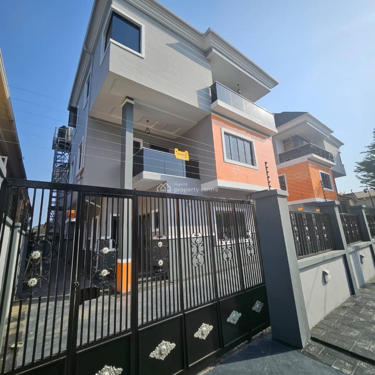 Contemporary Architecture Modern 5 Bedroom Duplex with  Bq*, Gra Phase 2, Magodo, Lagos, Detached Duplex for Sale