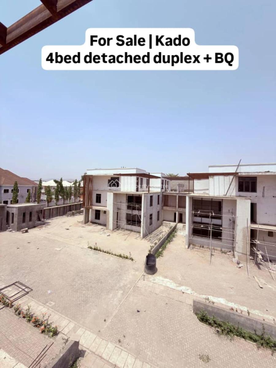 Well-finished 4 Bedroom Detached Duplex with a Room Bq, in a Quiet Mini Estate, Kado, Abuja, Detached Duplex for Sale