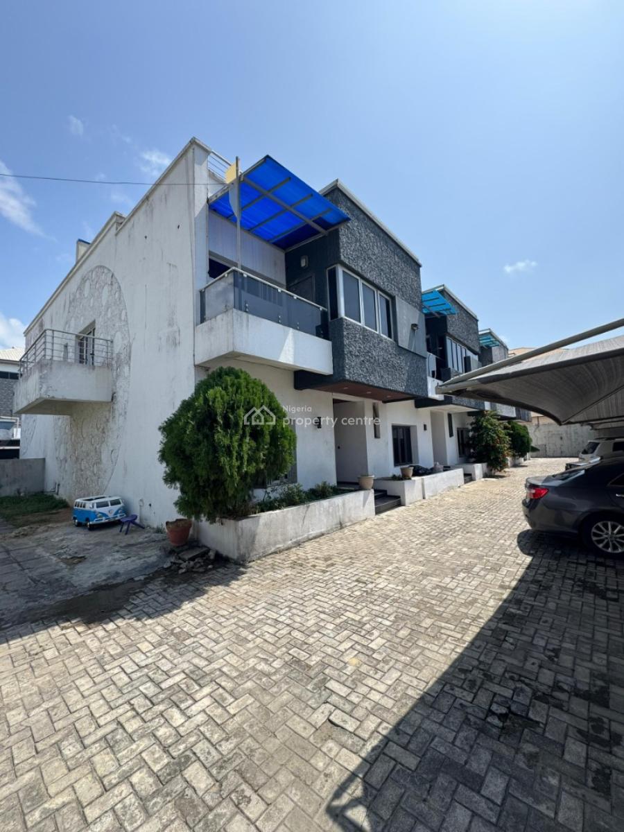 4 Bedroom Terrace Duplex + Bq, Lekki Phase One, Lekki, Lagos, Terraced Duplex for Rent