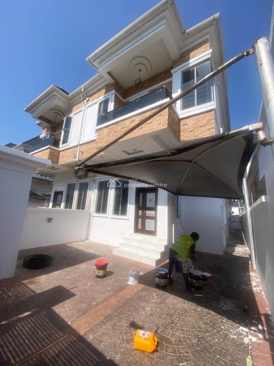 The Most Affordable 4 Bedroom Semi Detach Duplex with Bq Lekki Second, Oral Estate Lekki Second Toll Gate, Lekki, Lagos, Semi-detached Duplex for Rent