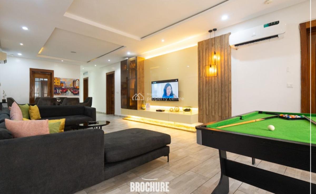 a Luxury Furnished 3-bedroom Apartment with Housekeeping and Snooker T, Lush Private Garden and Swimming Pool, Lekki Phase 1, Lekki, Lagos, Flat / Apartment Short Let